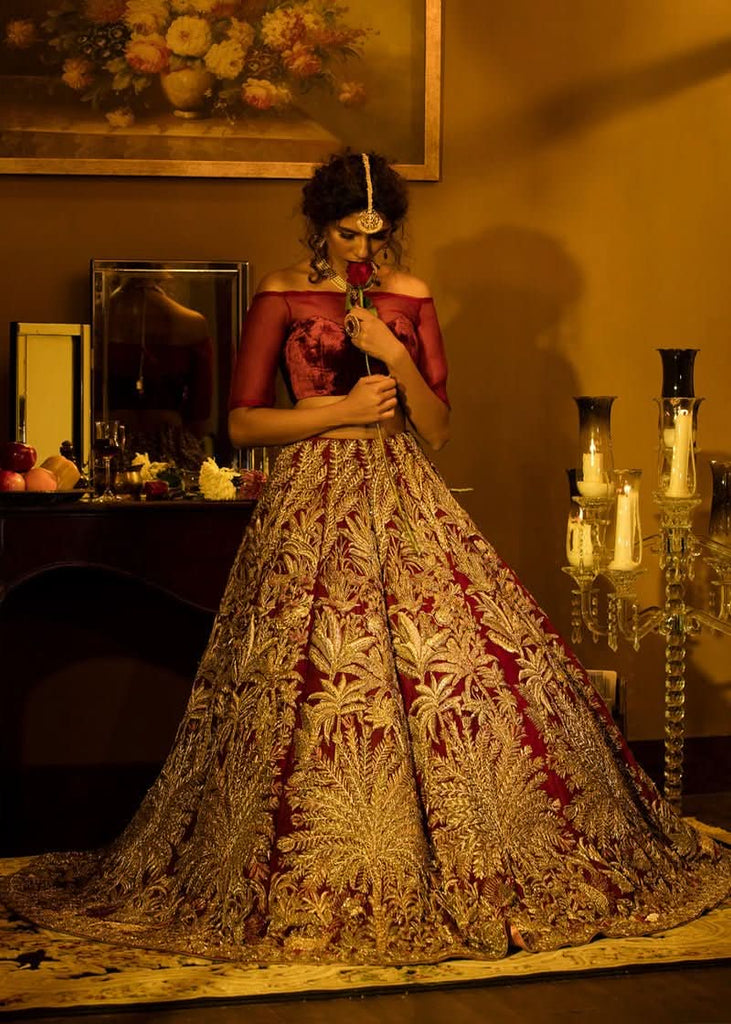 Wild Rose Indian wedding dress 2024 - Aarrzo